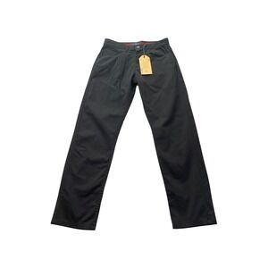 Across the Pond Signature Line Stretch Pants Black 30x30 Casual Slim Fit‎